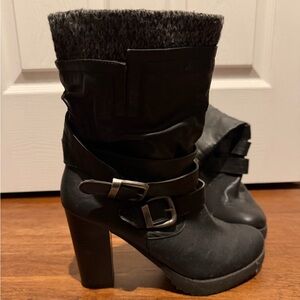 Black Heeled Boots